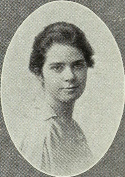 Mary Elizabeth Harrington in the 1916 Newton High School yearbook