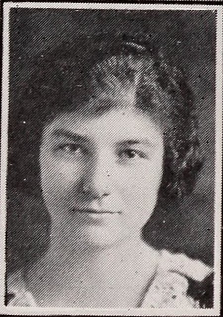 Yearbook portrait of Doris Moore, Newton High School, class of 1920