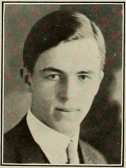 Herbert Ward Hunter in the 1923 Newton High School yearbook