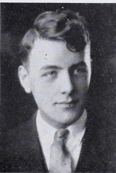 Yearbook portrait of Harold Blake Walker, Newton High School, class of 1925