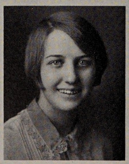 Yearbook portrait of Louise Sherman, Punchard High School, class of 1929