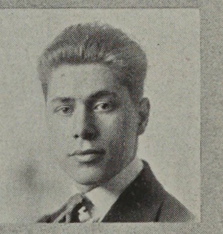 Yearbook portrait of Irving E. Stone, Somerville High School, class of 1921
