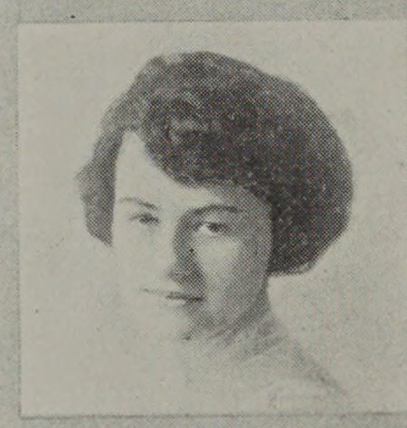 Yearbook portrait of Mildred E. Chase, Somerville High School, class of 1921