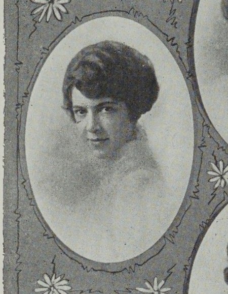 Yearbook portrait of Inez Hunter, Somerville High School, class of 1922