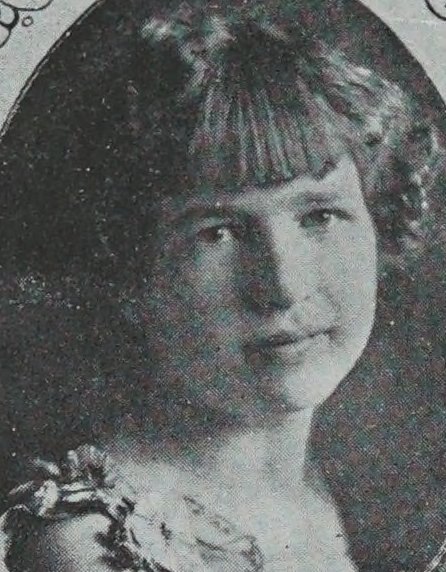 Yearbook portrait of Mona King Baker, Somerville High School, class of 1924