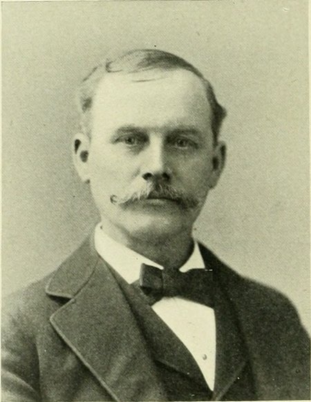 Portrait of Bernard W. Lawrence, Representative Men of Somerville, 1898, somerville city official (1887-88.), 1898