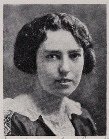 Yearbook portrait of Bernice Flavell Green, Fitchburg High School, class of 1925