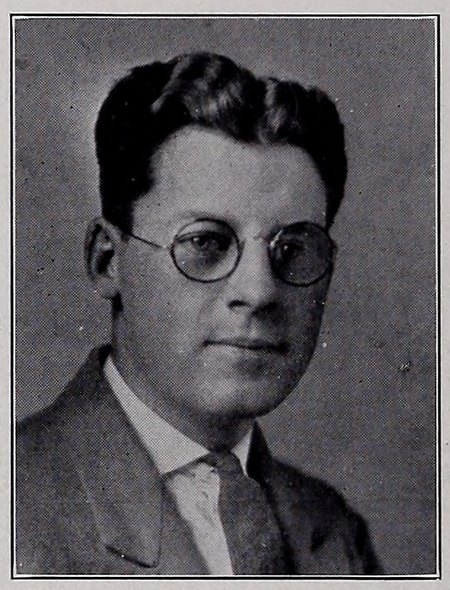 John J. Foley in the 1927 Fitchburg Normal School yearbook