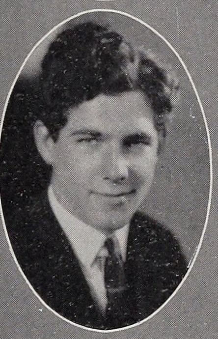 Earl F. Hallet in the 1928 Fitchburg Normal School yearbook