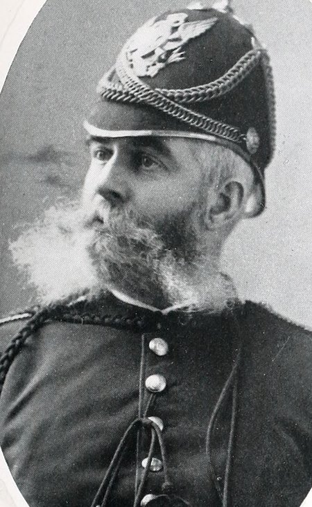 Portrait of Jerome Eugene Lynch, Ancient and Honorable Artillery Company of Massachusetts (Souvenir Portrait Album, 1903), member, ancient and honorable artillery company, 1903