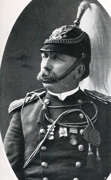 Portrait of John G. Warner, Ancient and Honorable Artillery Company of Massachusetts (Souvenir Portrait Album, 1903), member, ancient and honorable artillery company (capt), 1903