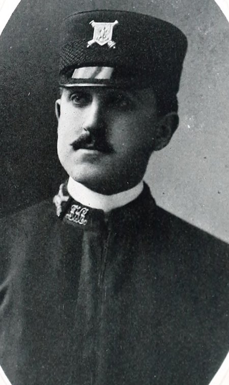 Portrait of Philip B. Bruce, Ancient and Honorable Artillery Company of Massachusetts (Souvenir Portrait Album, 1903), member, ancient and honorable artillery company, 1903