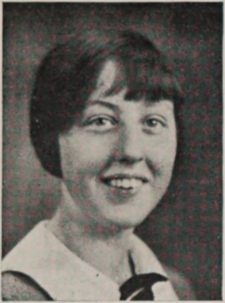 Yearbook portrait of Barbara Jean Johnson, Lowell High School, class of 1926