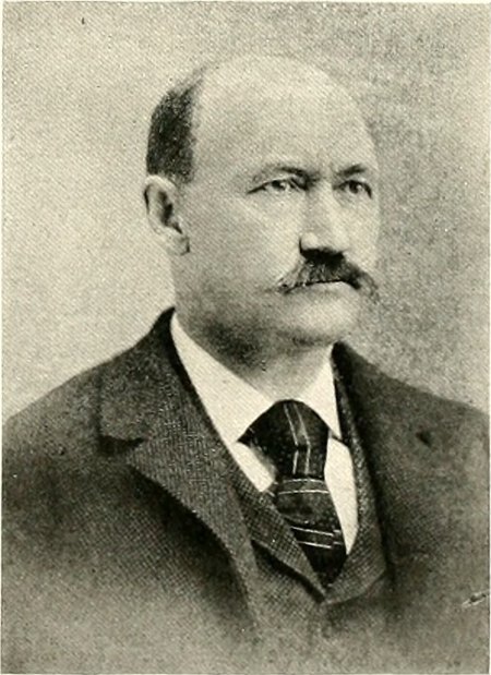 Portrait of Frank A. Holmes, Successful Vermonters (1904): Caledonia, Essex and Orleans counties, biography, 1904