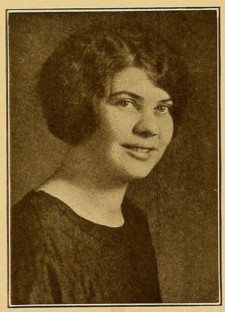Yearbook portrait of Marjorie Libby, Westfield High School, class of 1924