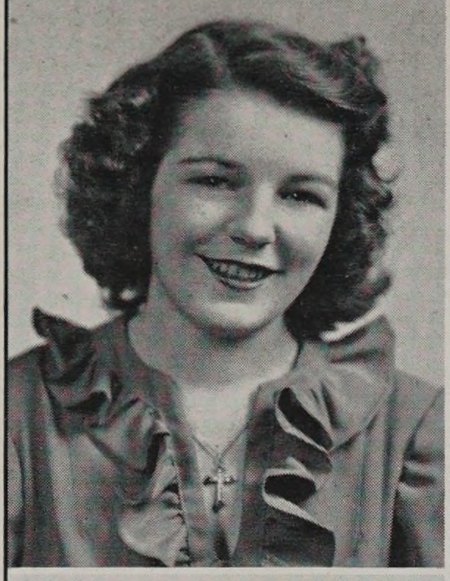Portrait of Shirley Christine Walsh, Technical High School, class of 1944