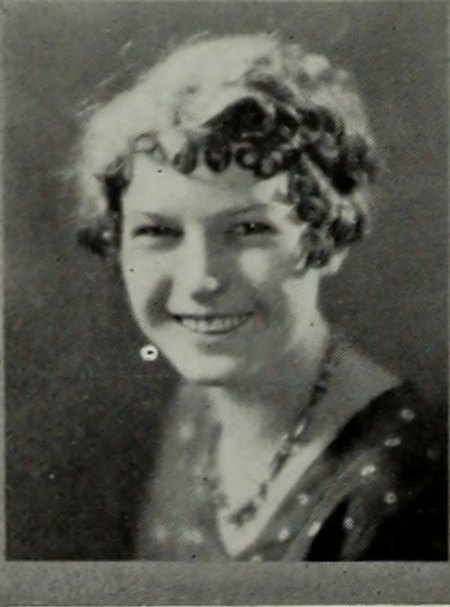 Yearbook portrait of Doris Alta Smith, Saugus High School, class of 1930