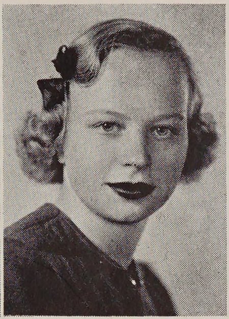 Portrait of Florence E. Harju, New Bedford Vocational School, class of 1940