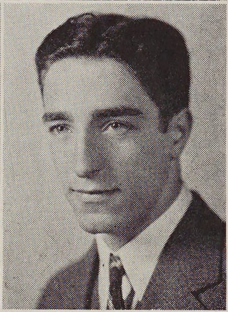 Portrait of Walter Perry, New Bedford Vocational School, class of 1940