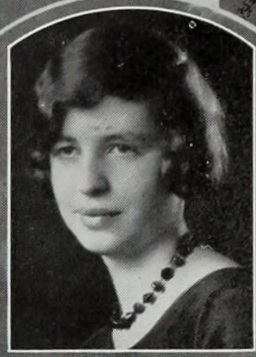 Yearbook portrait of Eleanor Bates, Weymouth High School, class of 1929