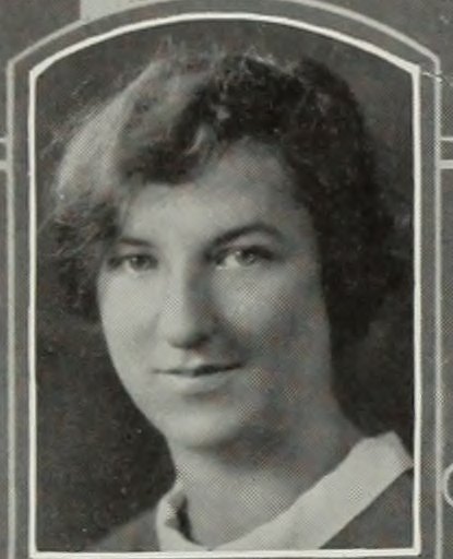 Yearbook portrait of Flora Graham, Weymouth High School, class of 1929